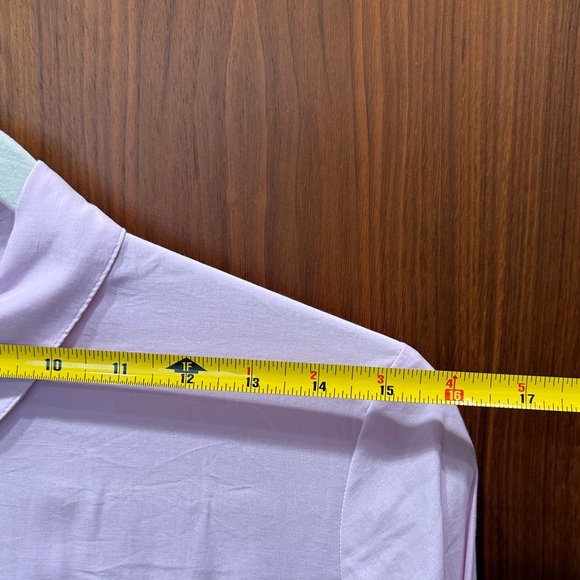 Express Women's Light Pink Purple Button Down Shirt - Picture 4 of 7